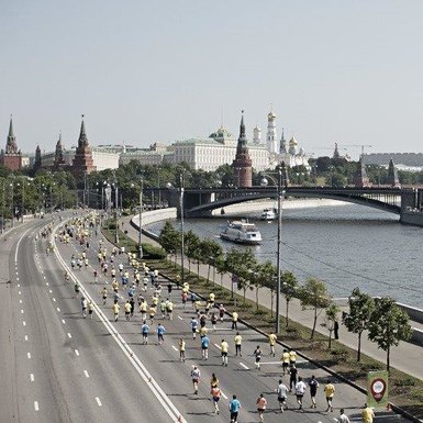 Старт Московского полумарафона