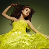 На неделе моды в Лондоне была представлена «жидкая» одежда